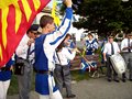 Anche gli sbandieratori partecipano