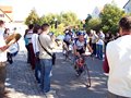 Arrivo dei ciclisti